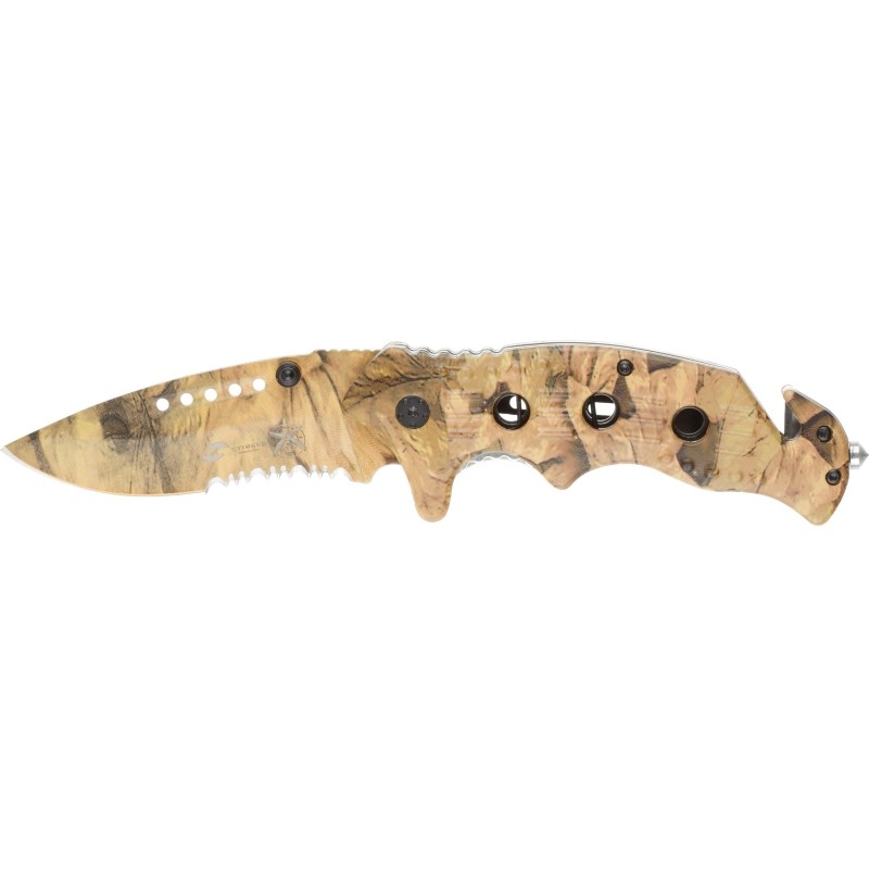 Нож складной Stinger, 95 мм, (песоч камуфляж),рукоять: алюм(песоч камуфляж)