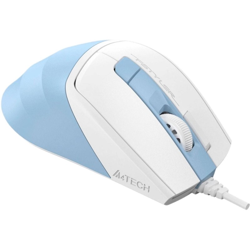 Мышь компьютерная A4Tech Fstyler FM45S Air голубой/бел 2400dpi silent/7but