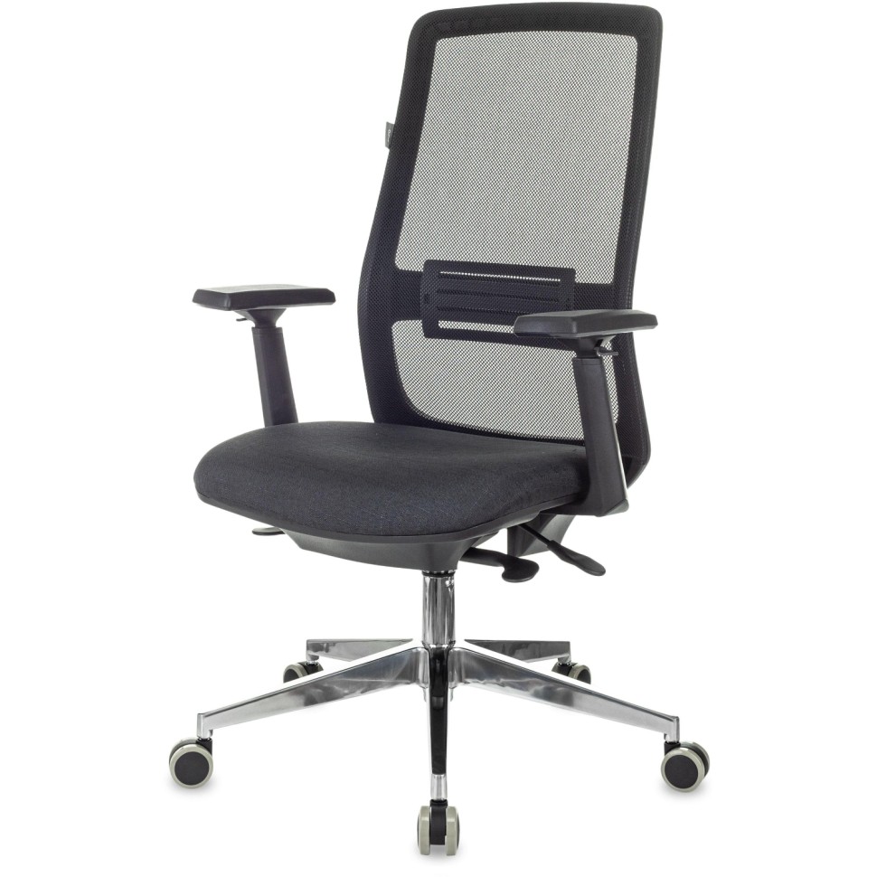 Кресло VB_Бюрократ MC-915 черный сетка/ткань крестов. алюминий Кресло VB_Бюрократ MC-915 черный сетка/ткань крестов. алюминий