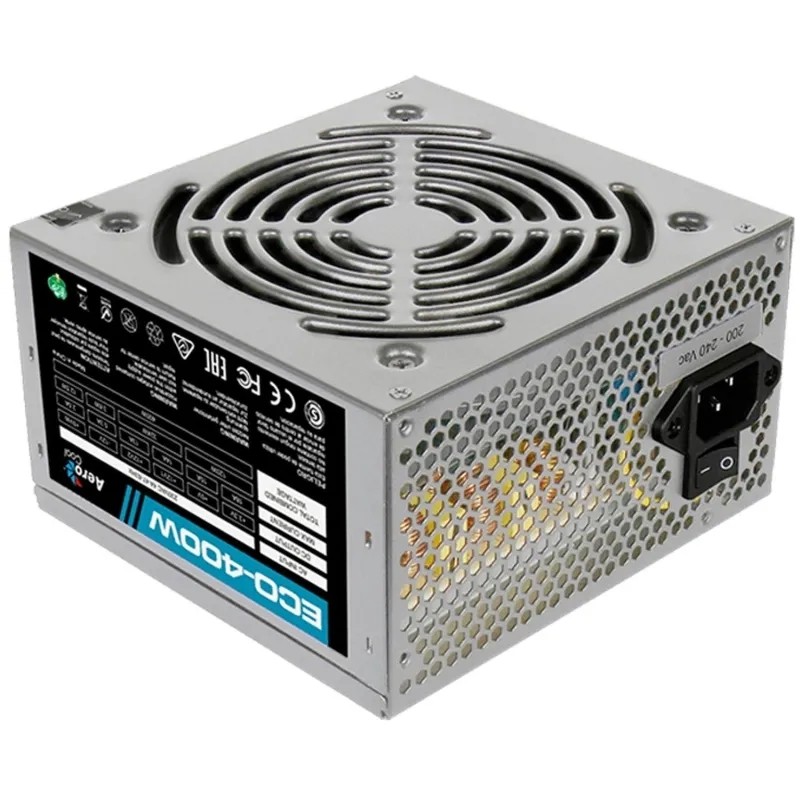 Блок питания Aerocool ATX 400W ECO-400 (24+4pin) PPFC 120mm RTL(ECO-400)