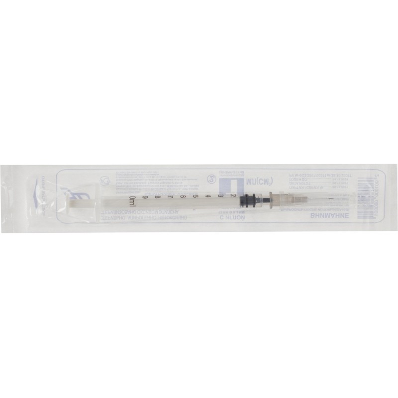 Шприц туберкулиновый 1мл LS 27G(0,4x13) над. 100шт/уп HD