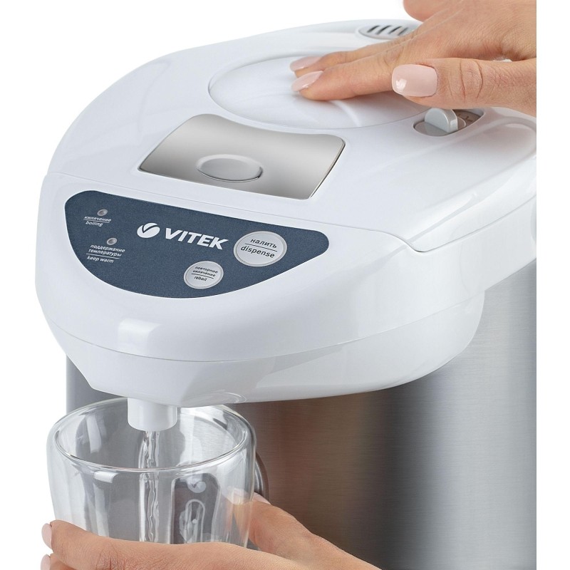 Термопот Vitek VT-1196, термочайник, мощность 750 Вт, объем 4 л