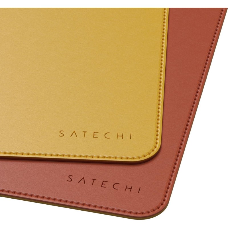 Коврик для мыши Satechi Dual Side ECO-Leather (ST-LDMYO),желтый/оранжевый