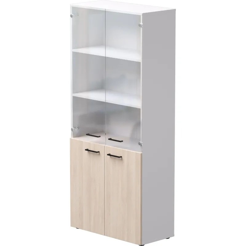 Шкаф комбинированный EVO 254H004W3DY 800х383x1835 Белый/Дуб Соната