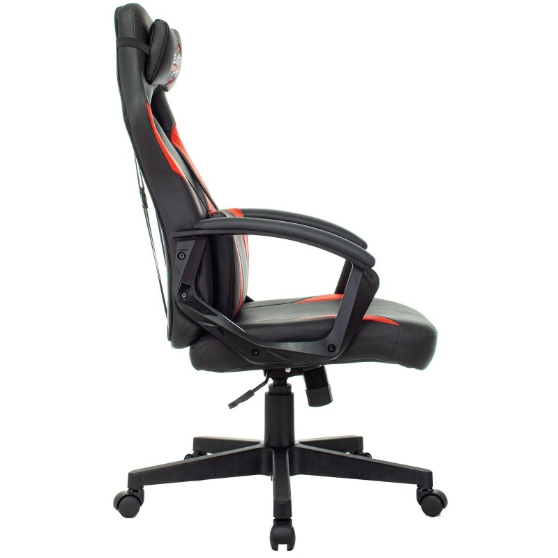 Кресло VB_Echair Easy Game-906 TPU кожзам черный/красный пластик