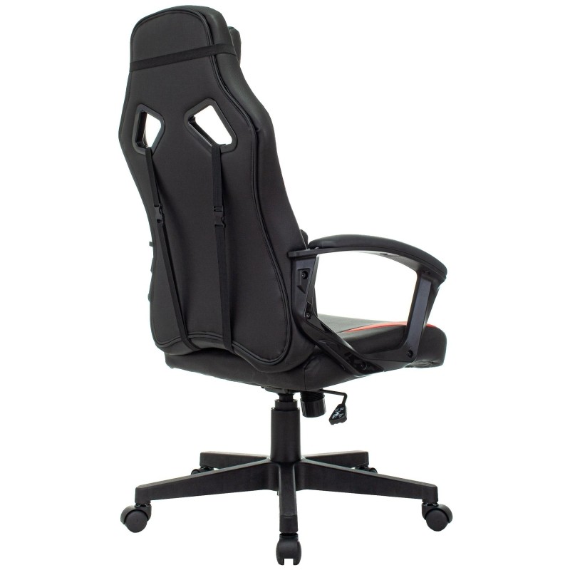 Кресло VB_Echair Easy Game-906 TPU кожзам черный/красный пластик