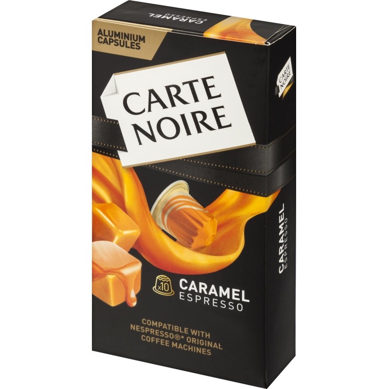 Кофе в капсулах Carte Noire Espresso Caramel натуральный жар молот 10шт/уп