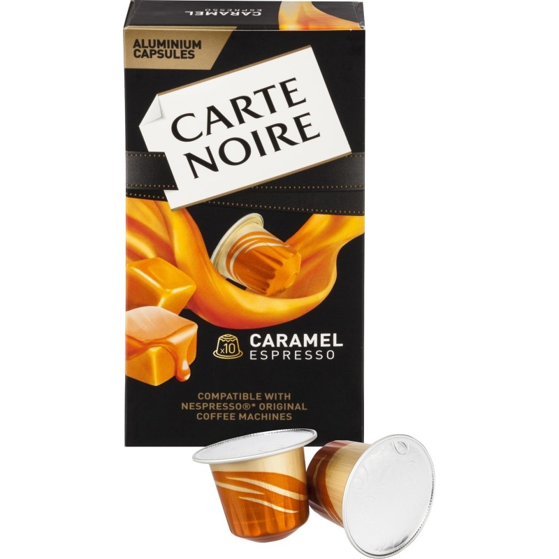 Кофе в капсулах Carte Noire Espresso Caramel натуральный жар молот 10шт/уп