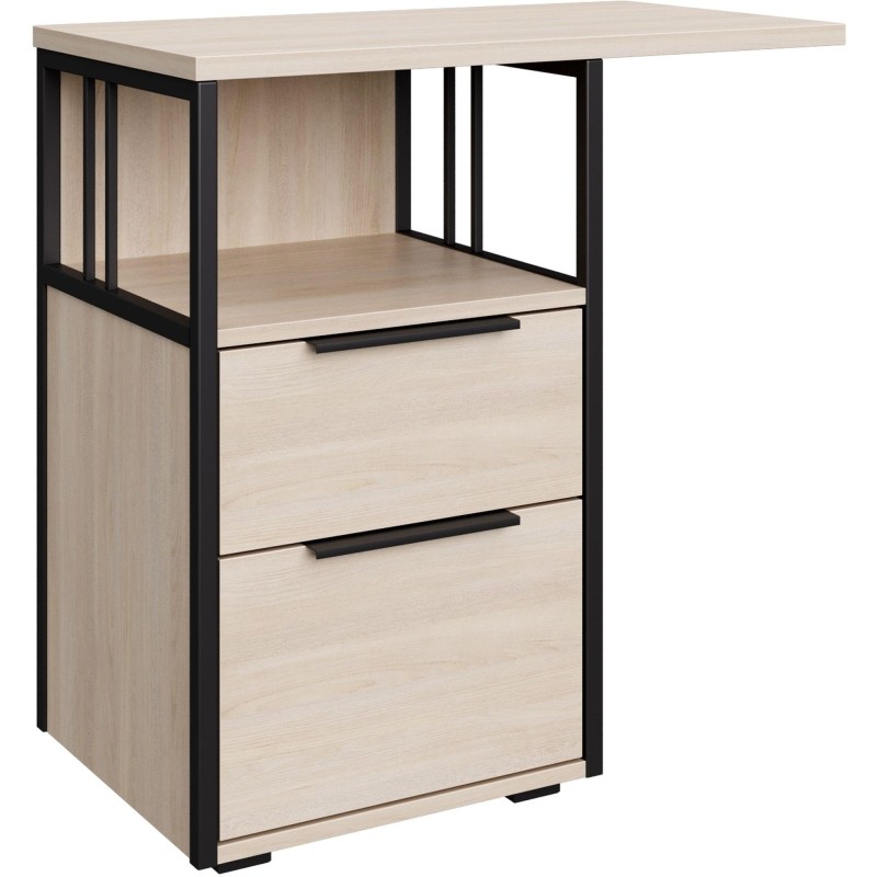 Тумба приставная  K-Loft 241T010 750х405х752 дуб сканд/черный
