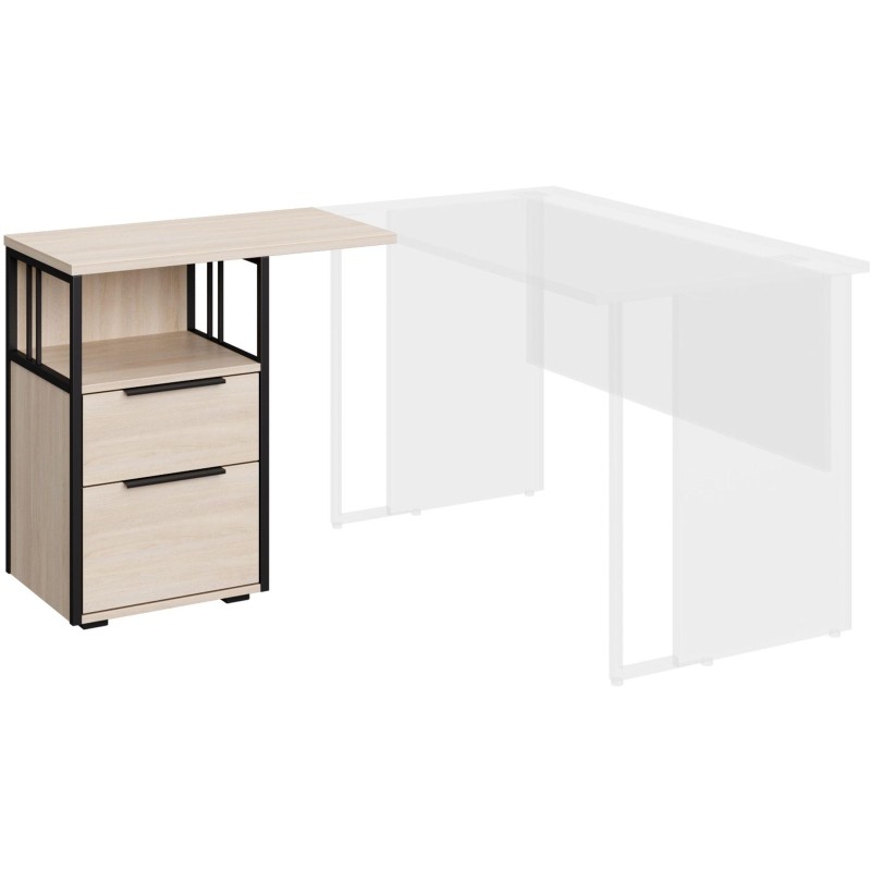 Тумба приставная  K-Loft 241T010 750х405х752 дуб сканд/черный