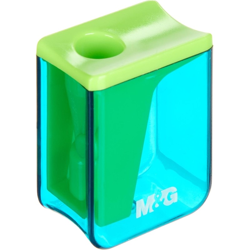 Точилка ручная M&amp;G, 1 отв., контейнер, ассорти