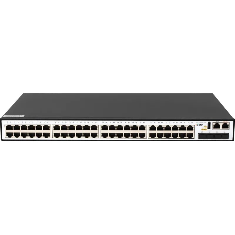 Коммутатор SNR9 48 порт 10/100/1000Base-T, 4порт 1/10G SFP+ SNR-S2989G-48TX