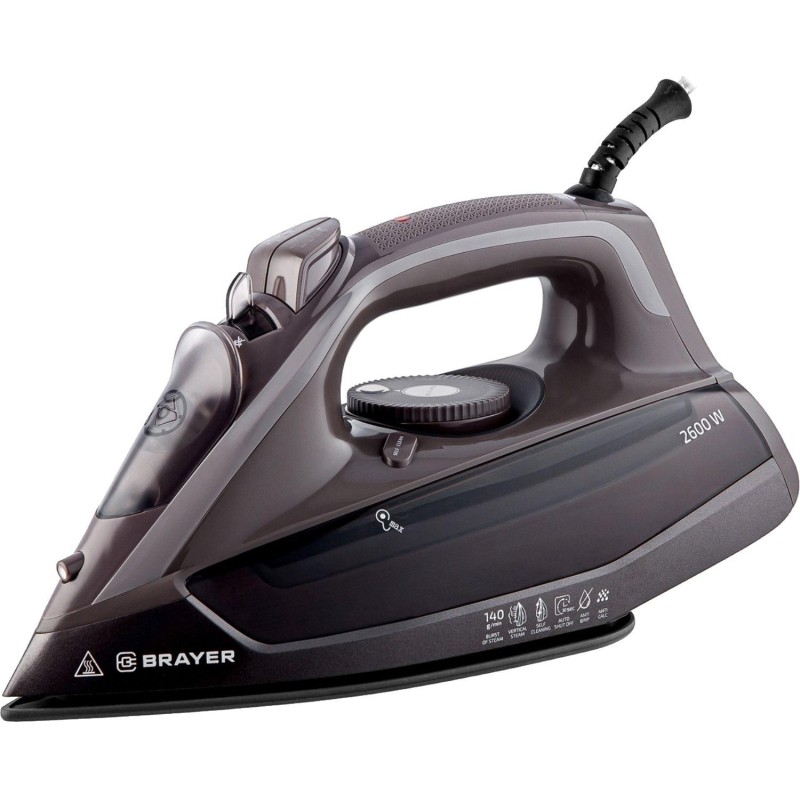 Утюг BRAYER 4020BR,2600Вт,паровой,керамич,пар140г/мин,автооткл,380мл