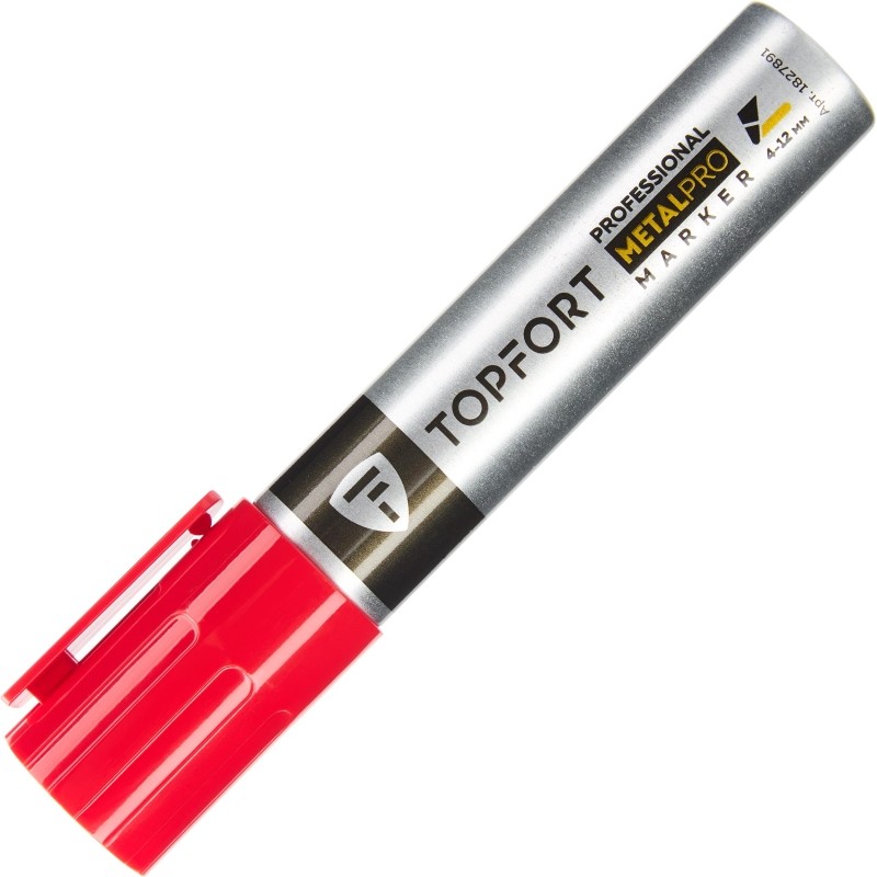 Маркер для металла TOPFORT MetalPro 4-12 мм красный