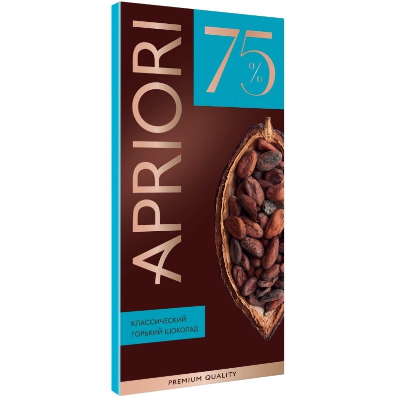 Шоколад Apriori горький, 75% какао, 85г