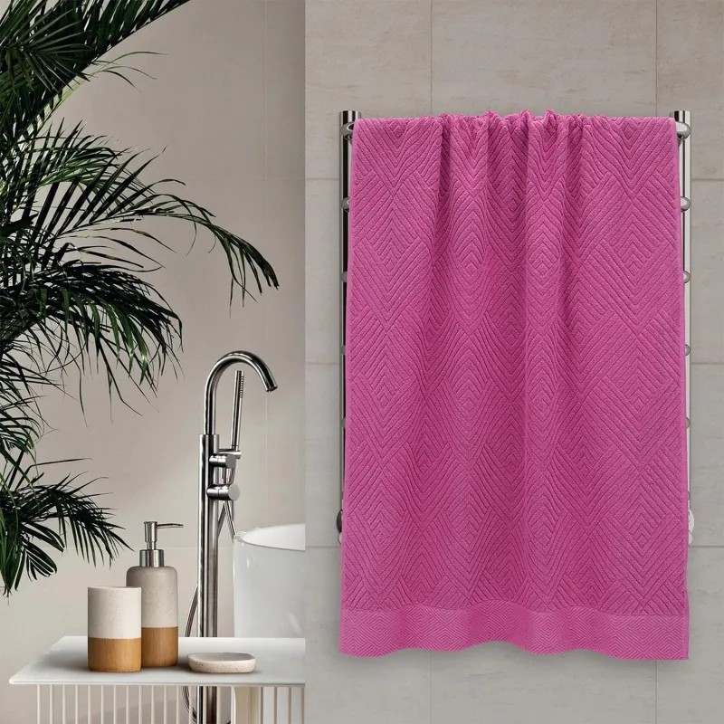 Полотенце махровое УЗБ Комфорт,L 70х130 роз,160399