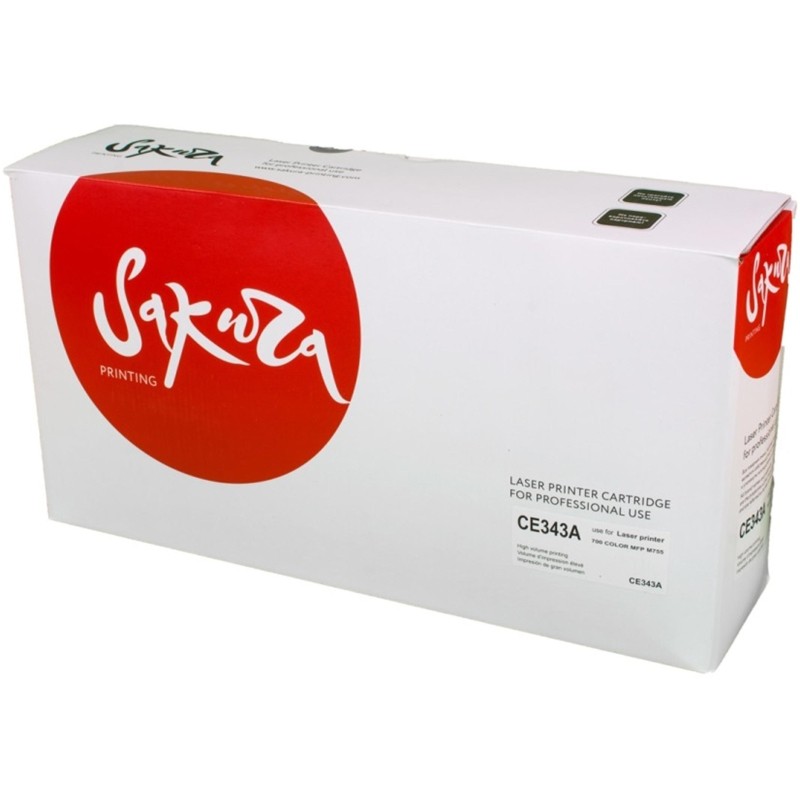 Картридж лазерный SAKURA CE343A пурпурн.  для HP LJ 700/775