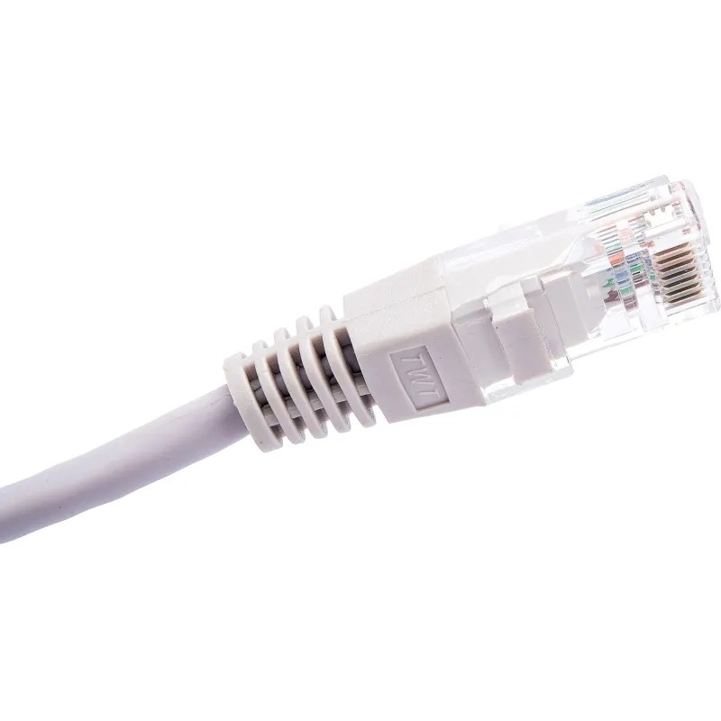 Патч-корд TWT TWT-45-45-0.15-GY UTP кат.5e, 0.15 м, серый