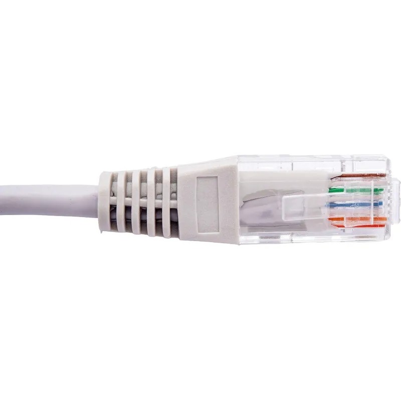 Патч-корд TWT TWT-45-45-0.15-GY UTP кат.5e, 0.15 м, серый
