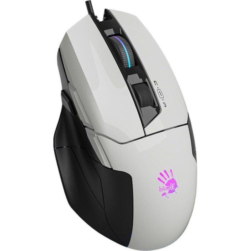 Мышь компьютерная A4Tech Bloody(W70 MAX (PANDA WHITE)бел/черн/10000dpi/10кн