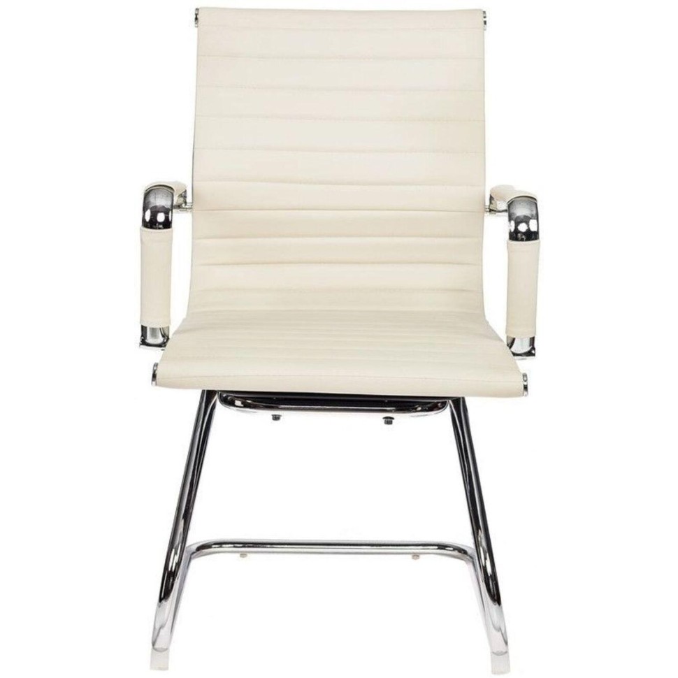 Конференц-кресло VB_БюрократCH-883-LOW-V/IVORY к/з цв.слон.кость,хром2шт/уп Конференц-кресло VB_БюрократCH-883-LOW-V/IVORY к/з цв.слон.кость,хром2шт/уп