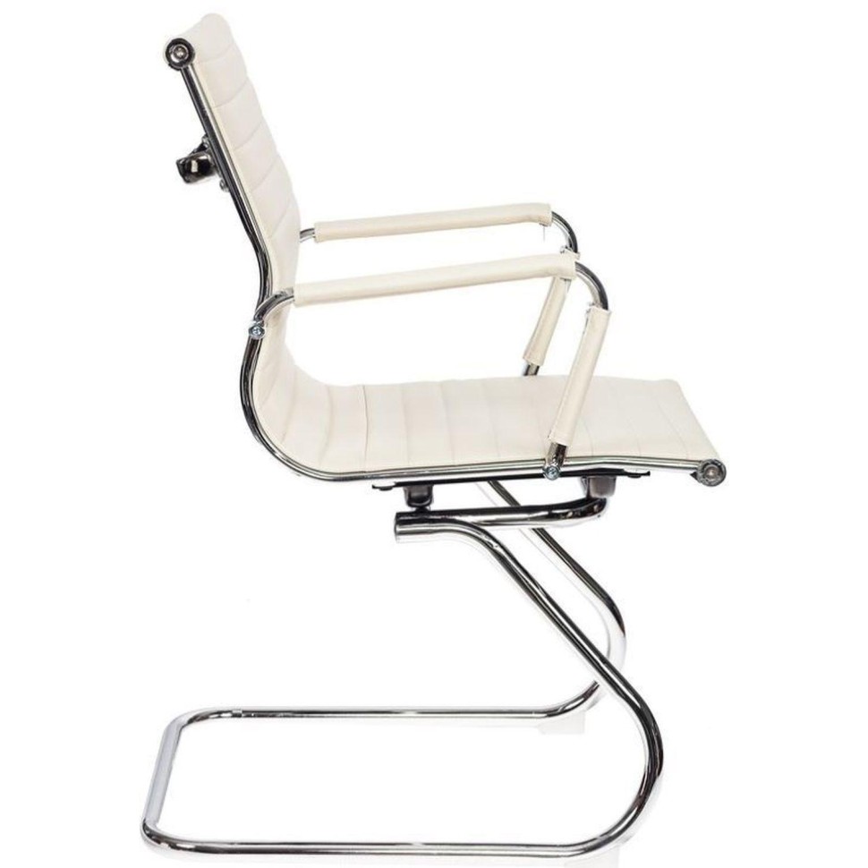 Конференц-кресло VB_БюрократCH-883-LOW-V/IVORY к/з цв.слон.кость,хром2шт/уп Конференц-кресло VB_БюрократCH-883-LOW-V/IVORY к/з цв.слон.кость,хром2шт/уп