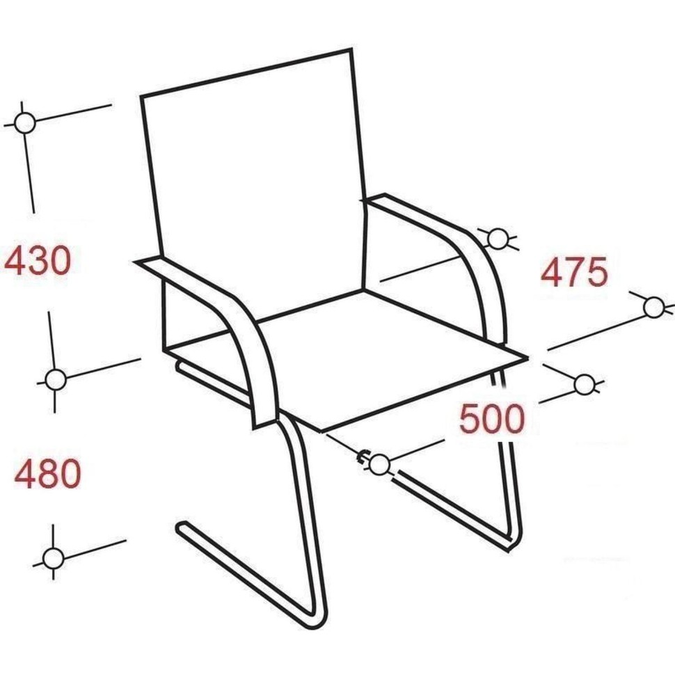 Конференц-кресло VB_БюрократCH-883-LOW-V/IVORY к/з цв.слон.кость,хром2шт/уп Конференц-кресло VB_БюрократCH-883-LOW-V/IVORY к/з цв.слон.кость,хром2шт/уп