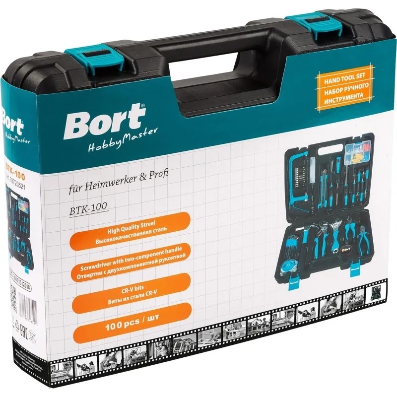 Набор инструмента ручного BORT BTK-100 (93723521)