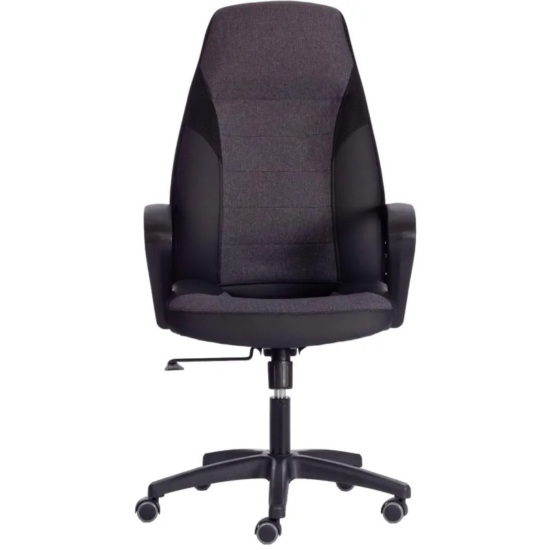 Кресло UT_Easy Chair Impreza, к/з, тк, сетка, чер/сер/мет,36-6/F68/36/TW-11