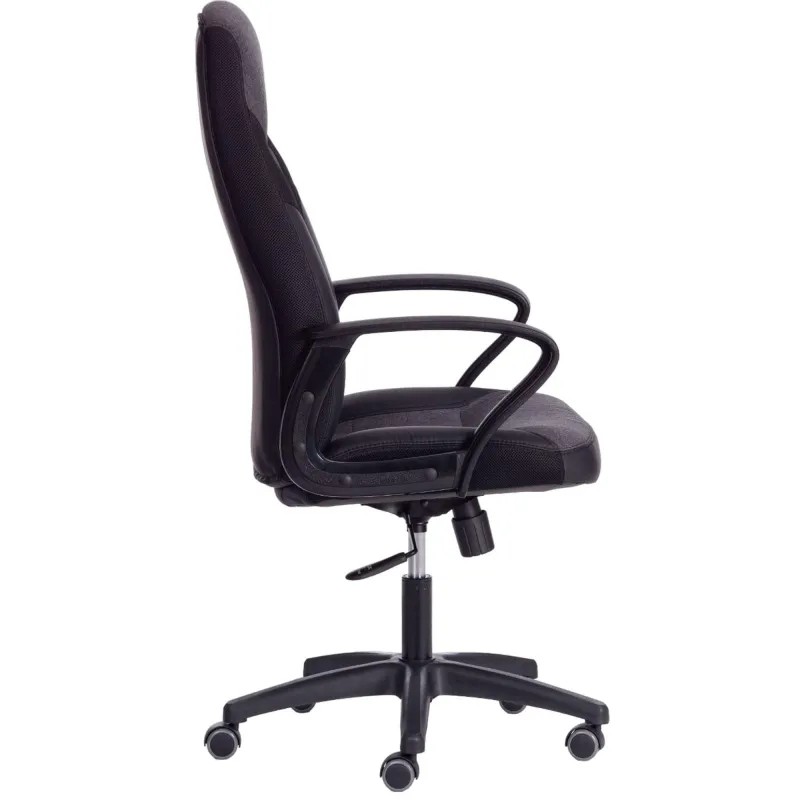 Кресло UT_Easy Chair Impreza, к/з, тк, сетка, чер/сер/мет,36-6/F68/36/TW-11