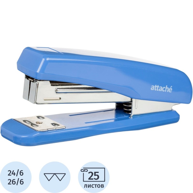 Степлер ATTACHE 8215 (N24/6&amp;26/6) до 25 лист. синий