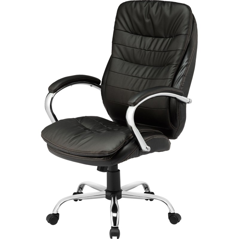Кресло BN_Dp_Руководителя EChair-515 RT рецикл.кожа черный