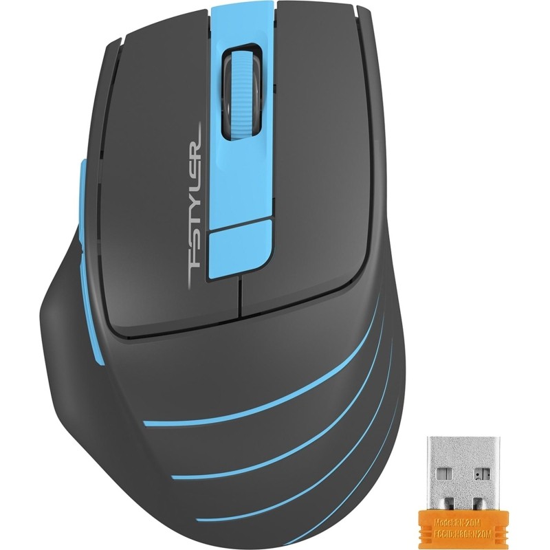 Мышь компьютерная A4Tech Fstyler (FG30S BLUE) сер/син/2000dpi/беспров/6кн