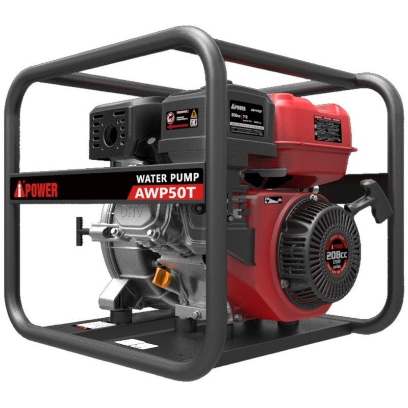 Мотопомпа бензиновая для грязной воды A-iPower AWP50T (30221)
