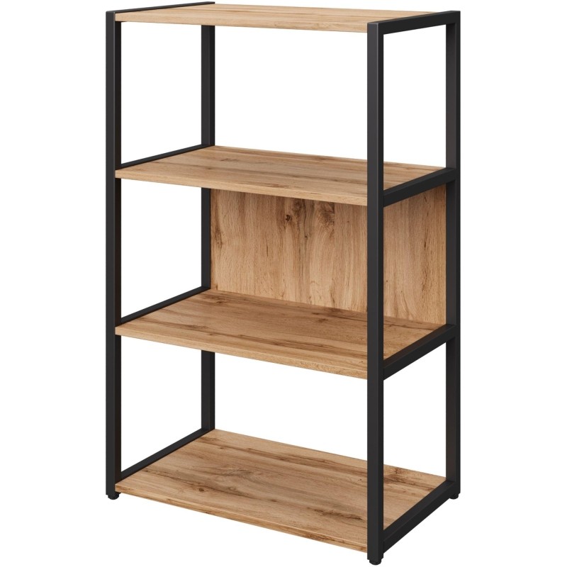 Стеллаж для документов K-Loft  241H020 670х400х1068 дуб натур/черный
