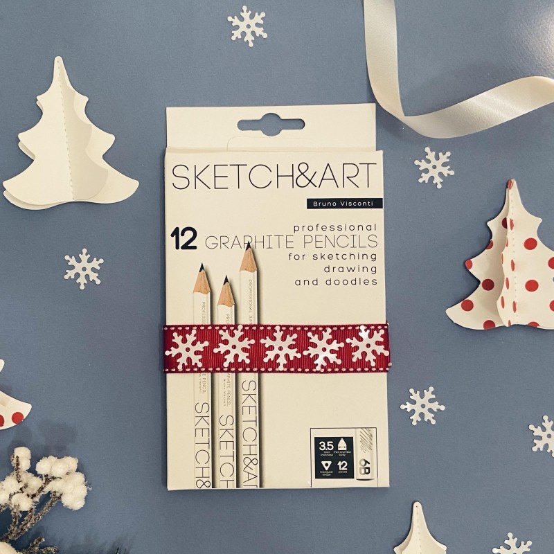 Карандаш чернографитный SKETCH&amp;ART 6В, 3,5мм 21-0064/05