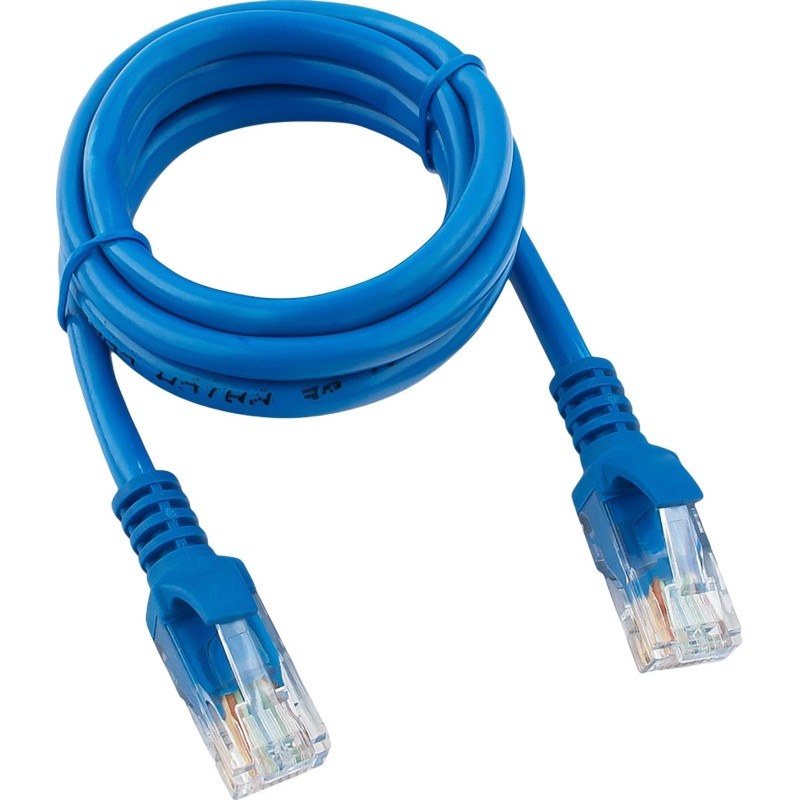 Патч-корд UTP Cablexpert PP10-1M/B кат.5e, 1м, литой, (синий)