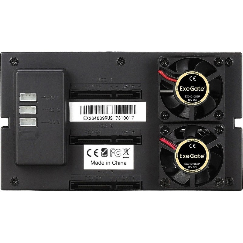 Корзина для HDD ExeGate HS335-01 (на 3x3,5 SATA/SAS HDD) (EX264639RUS)