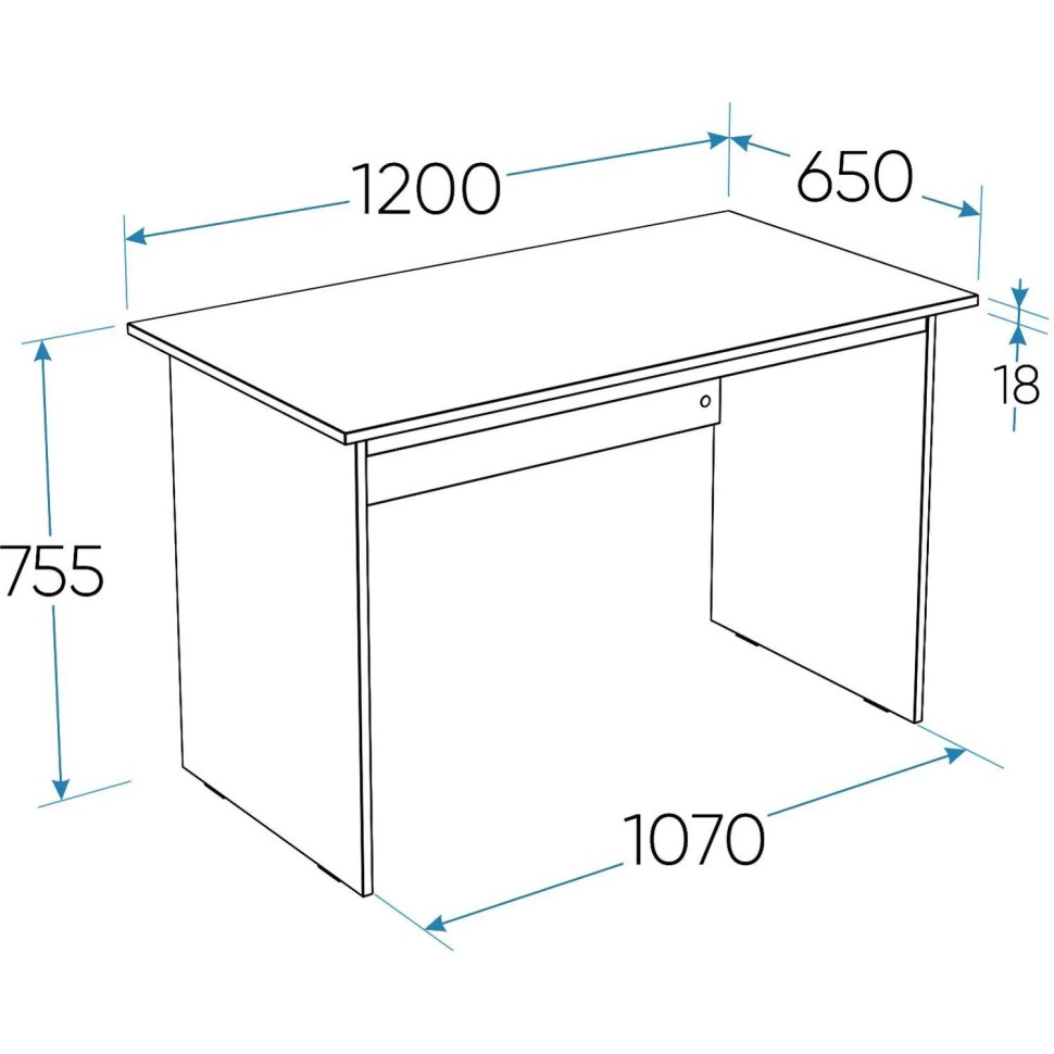 Стол компьютерный ШС_Стол письменный Кастор 120х65 белый Стол компьютерный ШС_Стол письменный Кастор 120х65 белый