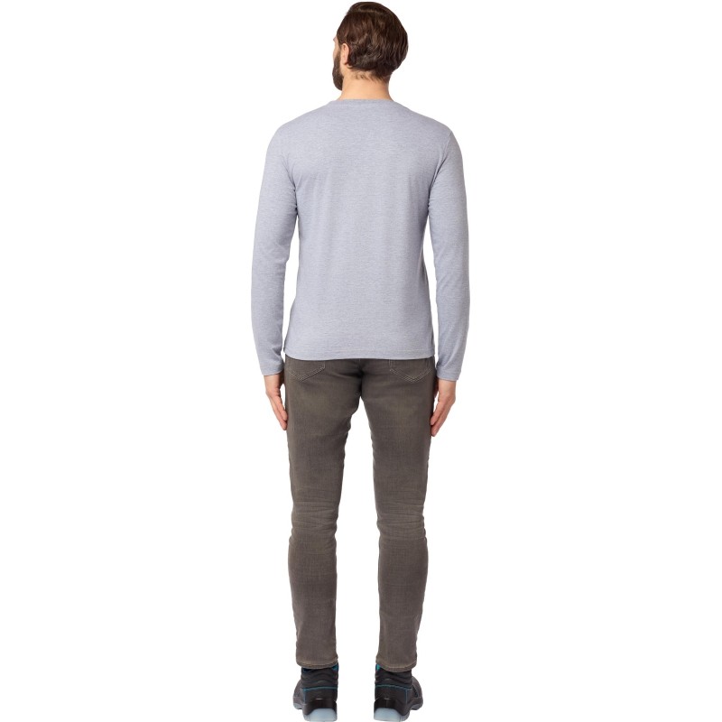 Футболка (160 г.) с длинным рукавом сер.(XXL)