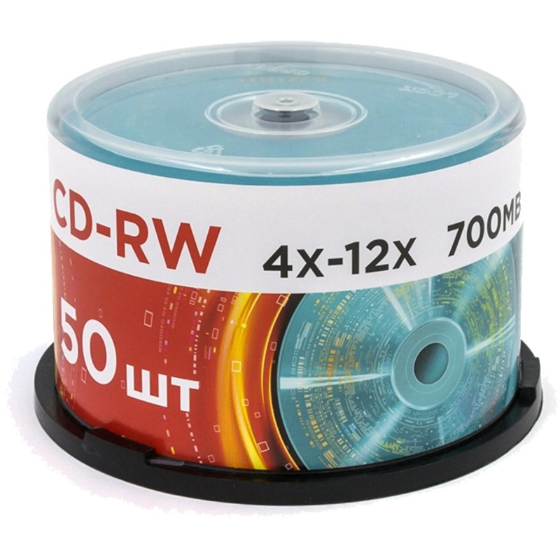 Носители информации CD-RW Mirex 700Mb/12х/Cake 50шт/уп 50/300(UL121002A8B)