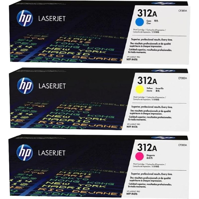 Картридж лазерный HP 312A CF440AM CMY для M476 (3шт/уп)