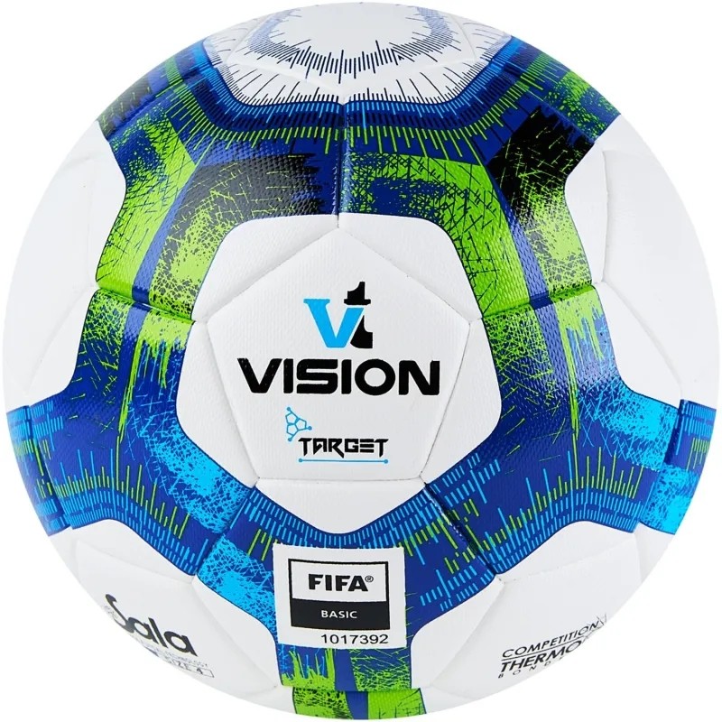 Мяч футзал. VISION Target, FS324094, FIFA Basic, р.4, 32 п.бело-синий