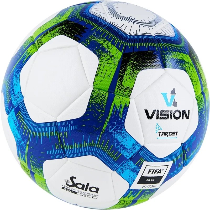 Мяч футзал. VISION Target, FS324094, FIFA Basic, р.4, 32 п.бело-синий