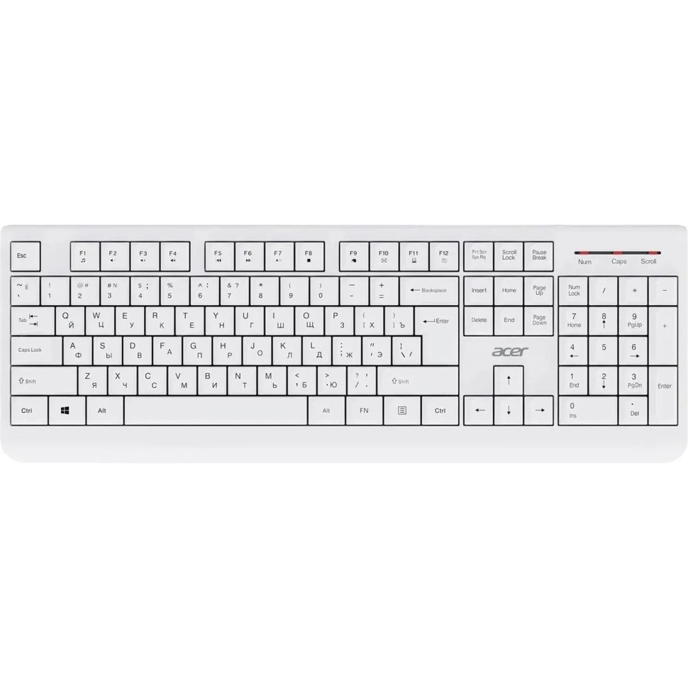 Набор клавиатура+мышь Acer OCC401,белый,USB,беспр,Multimedia (ZL.ACCCC.017) Набор клавиатура+мышь Acer OCC401,белый,USB,беспр,Multimedia (ZL.ACCCC.017)