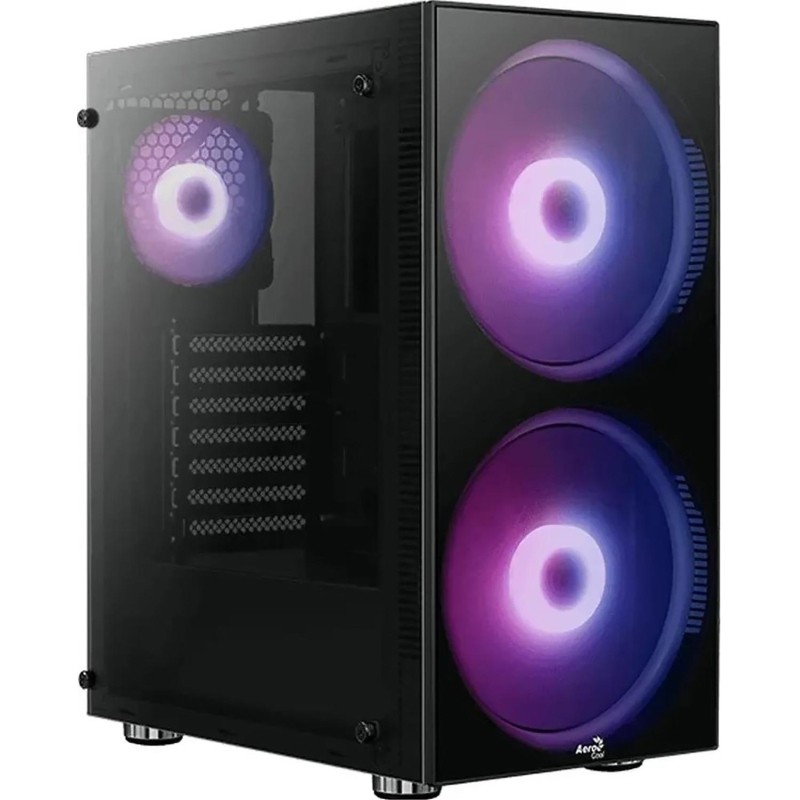 Корпус AeroCool (PYTHON-G-BK-V1)черн. безБП ATX USB2.0,3.0 aud bott PSU