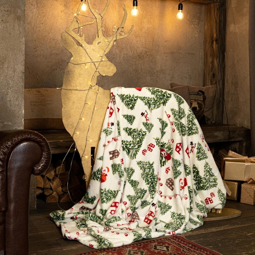 Покрывало 150х200 Happy Family велсофт Новогодние каникулы,157157