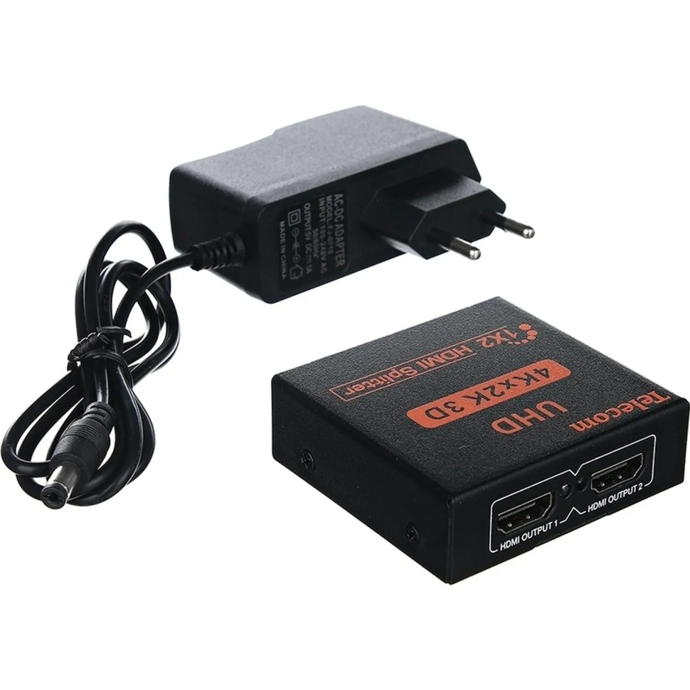Разветвитель HDMI 1=>2 4k@30 HZ Telecom <TTS7000 Разветвитель HDMI 1=>2 4k@30 HZ Telecom <TTS7000