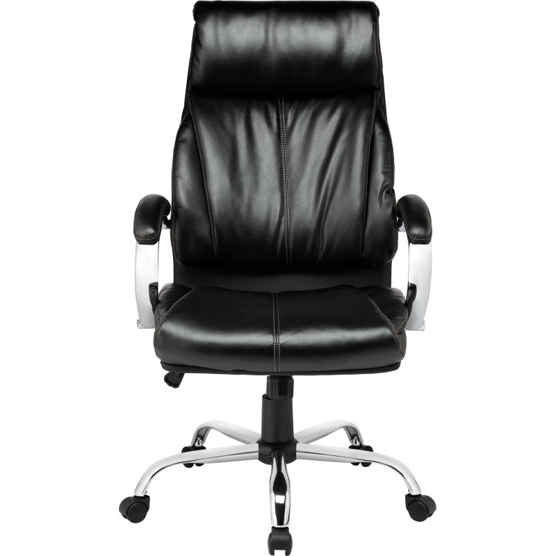 Кресло BN_Dp_Руководителя EChair-516 RT рецикл.кожа черная,