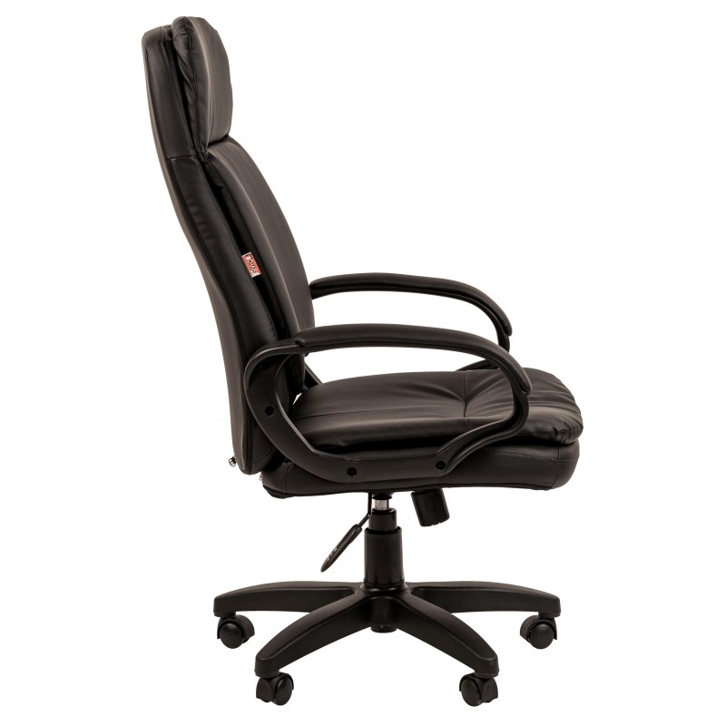 Кресло VT_EChair-691 TPU кожзам черный, пластик